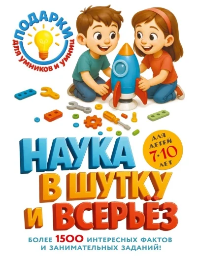 Обложка книги «Наука в шутку и всерьез: для детей 7-10 лет»
