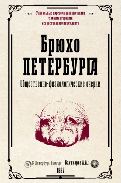 Обложка книги «Брюхо Петербурга. Общественно-физиологические очерки»