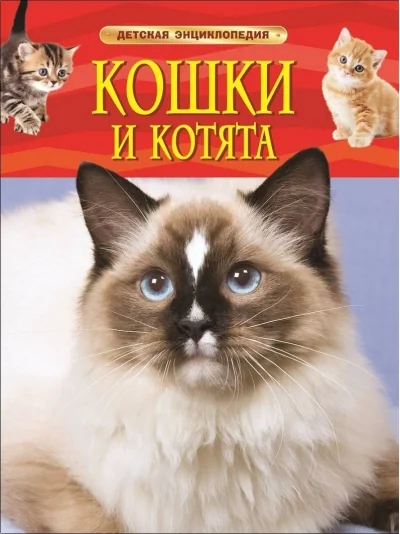 Обложка книги «Кошки и котята. Детская энциклопедия»
