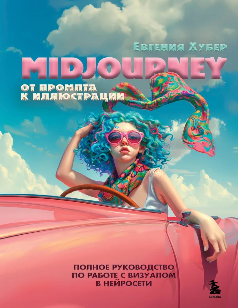 Обложка книги «Midjourney: от промпта к иллюстрации. Полное руководство по работе с визуалом в нейросети»