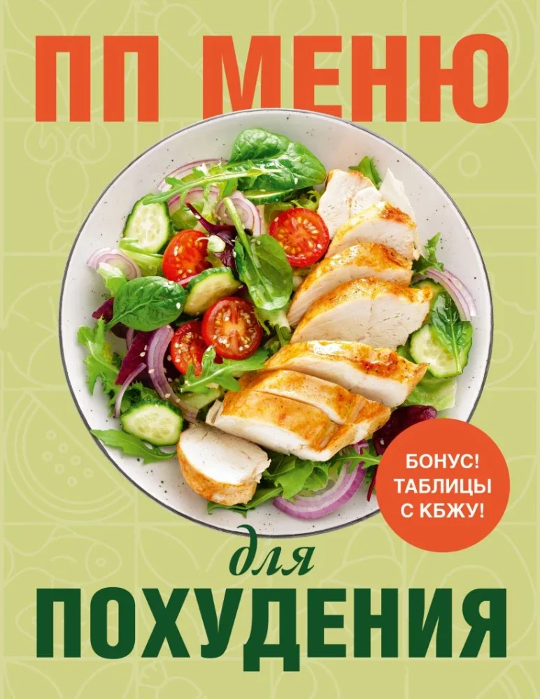 Обложка книги «ПП меню для похудения»