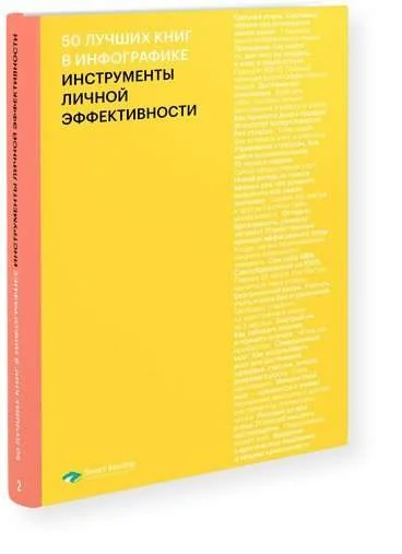Обложка книги «50 лучших книг в инфографике. Инструменты личной эффективности»
