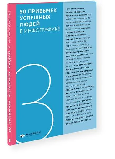 Обложка книги «50 привычек успешных людей в инфографике»
