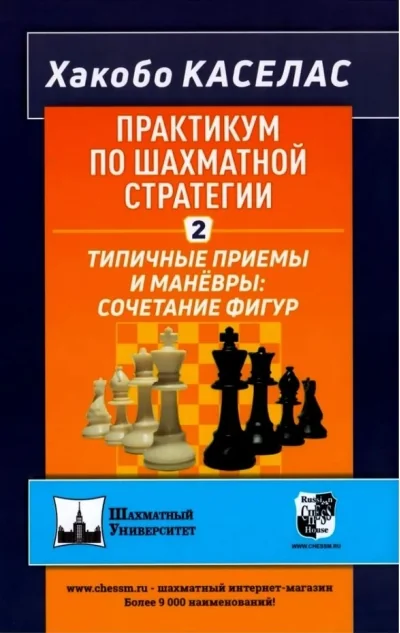 Обложка книги «Практикум по шахматной стратегии 2. Типичные приёмы и манёвры: сочетание фигур»