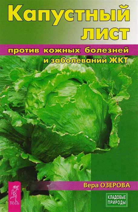 Обложка книги «Капустный лист против кожных болезней и заболеваний ЖКТ»