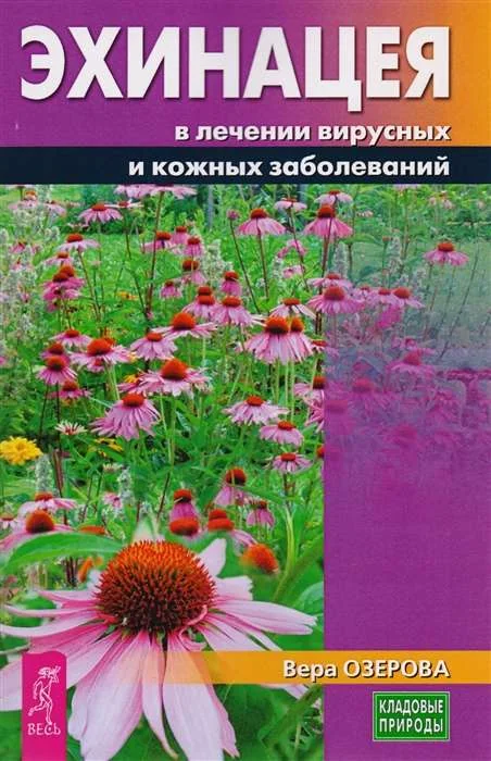 Обложка книги «Эхинацея в лечении вирусных и кожных заболеваний. Озерова В.»