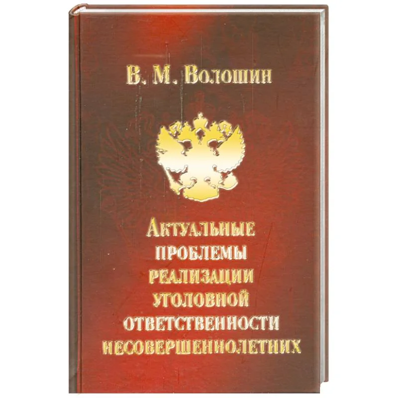 Обложка книги «Актуальные проблемы реализации уголовной ответственности несовершеннолетних»