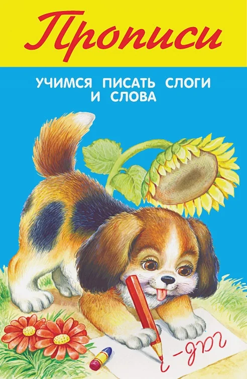 Обложка книги «Учимся писать слоги и слова»