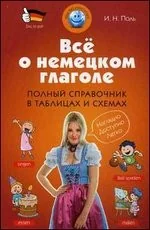 Обложка книги «Всё о немецком глаголе. Полный справочник в таблицах и схемах»