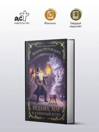 Обложка книги «Ведьма, маг и каменный котел»