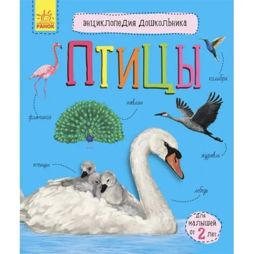 Обложка книги «Птицы. Энциклопедия дошкольника»