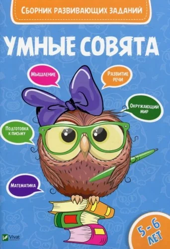 Обложка книги «Умные совята. Сборник развивающих заданий 5-6 лет»