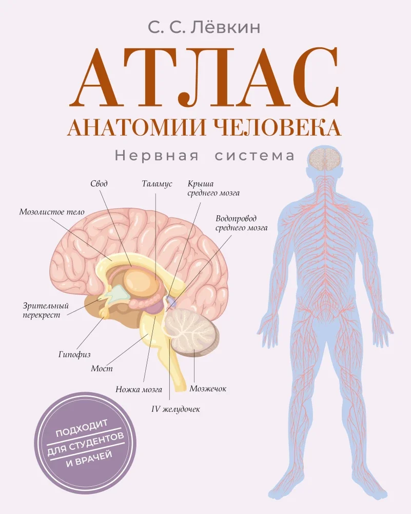 Обложка книги «Атлас анатомии человека. Нервная система»