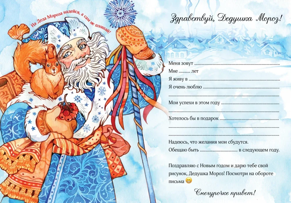 Обложка книги «Новогоднее письмо Деду Морозу»