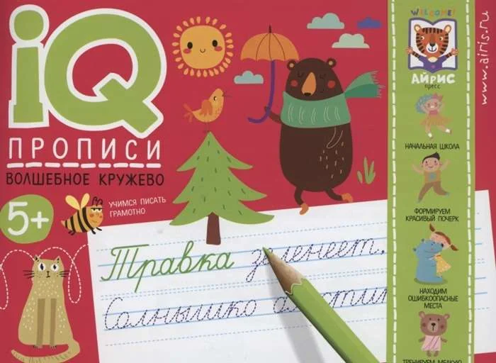 Обложка книги «IQ-прописи. Волшебное кружево»