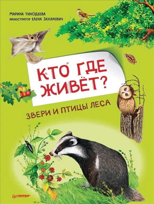 Обложка книги «Кто где живёт? Звери и птицы леса»