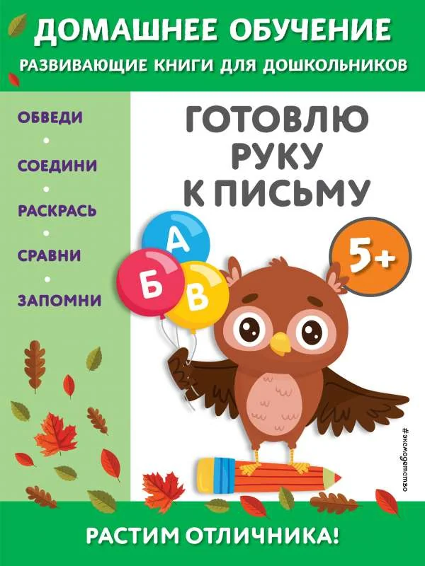 Обложка книги «Готовлю руку к письму: для детей от 5 лет»