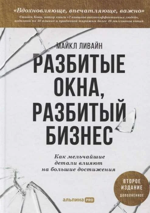 Обложка книги «Разбитые окна, разбитый бизнес: Как мельчайшие детали влияют на большие достижения»