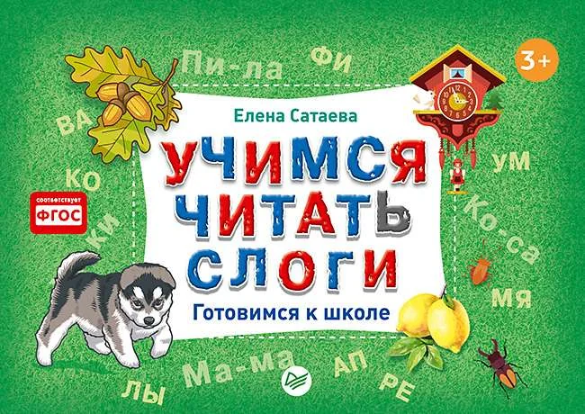 Обложка книги «Учимся читать слоги. Готовимся к школе»