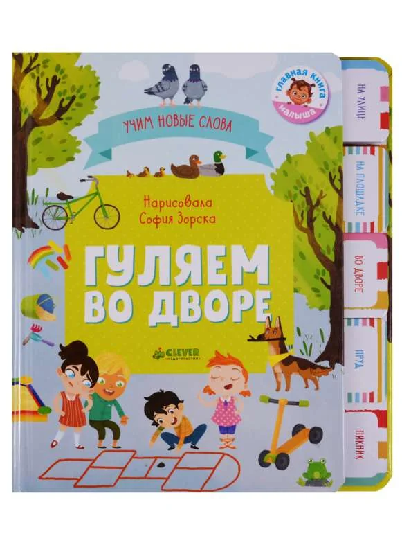 Обложка книги «Гуляем во дворе. Визуальный словарь»