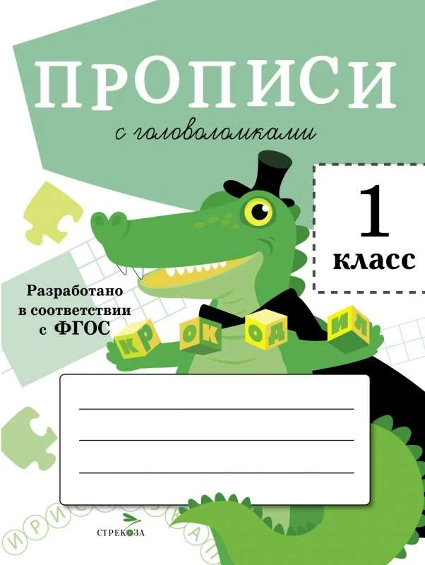 Обложка книги «Прописи для 1 кл. Прописи с головоломками»