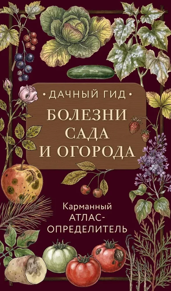 Обложка книги «Болезни сада и огорода. Карманный атлас-определитель»