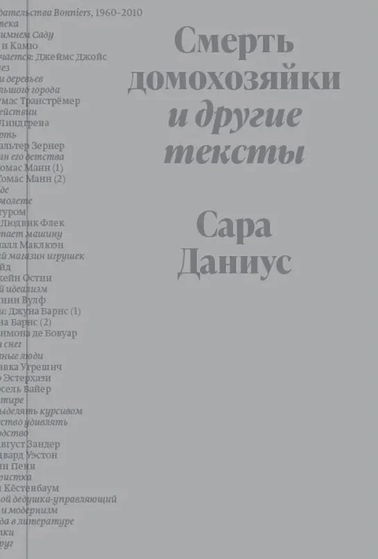 Обложка книги «Смерть домохозяйки и другие тексты»