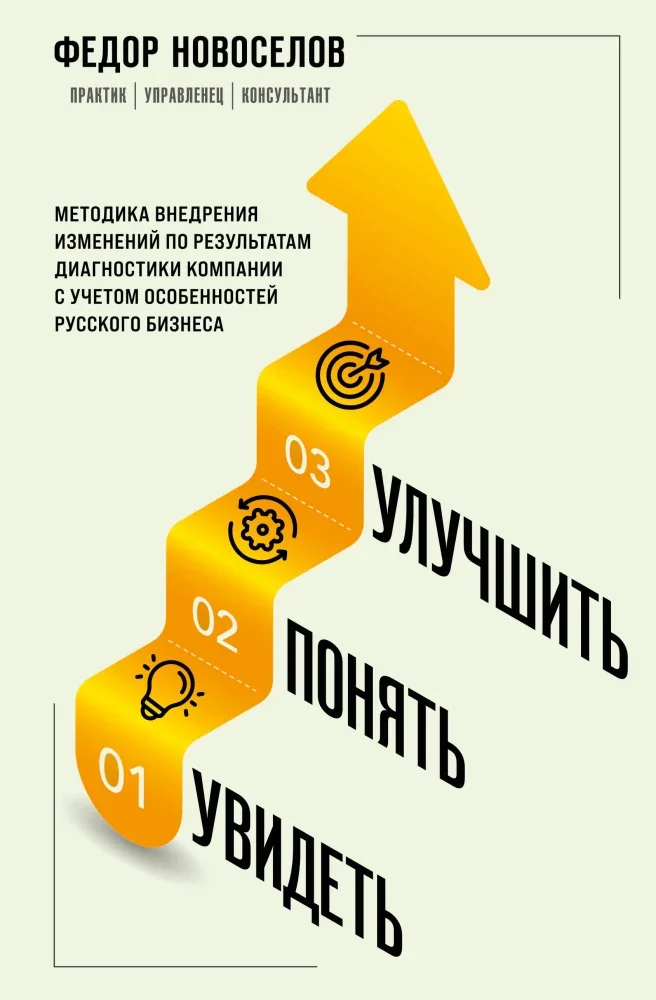 Обложка книги «Увидеть. Понять. Улучшить. Методика внедрения изменений, по результатам диагностики компании»