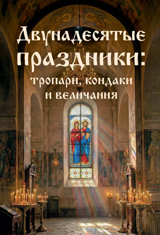 Обложка книги «Двунадесятые праздники: тропари, кондаки и величания»
