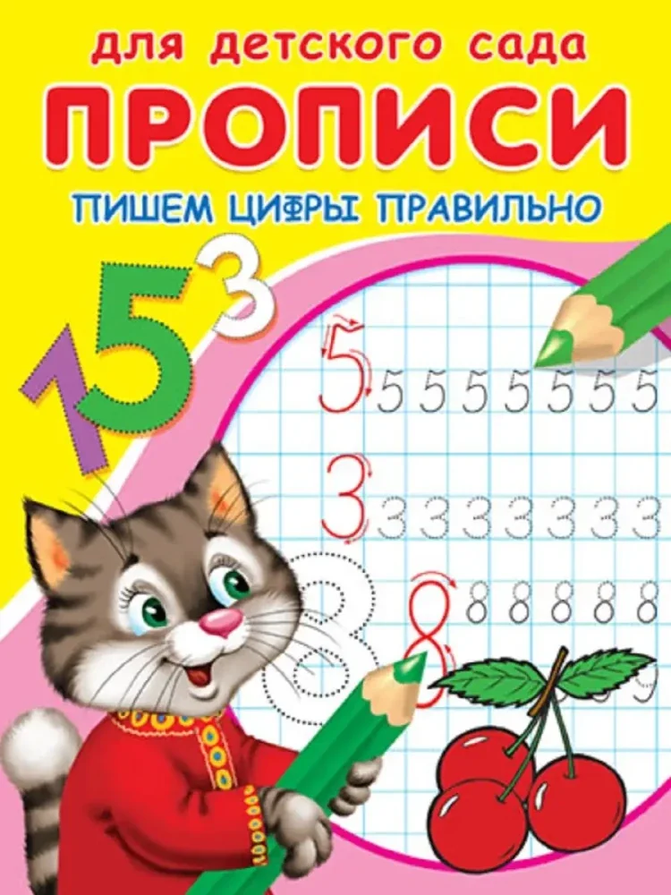 Обложка книги «Пишем цифры правильно»