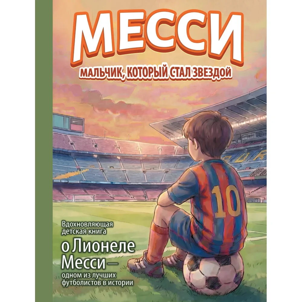 Обложка книги «Месси: мальчик, который стал звездой. Вдохновляющая детская книга о Лионеле Месси — одном из лучших футболистов в истории»