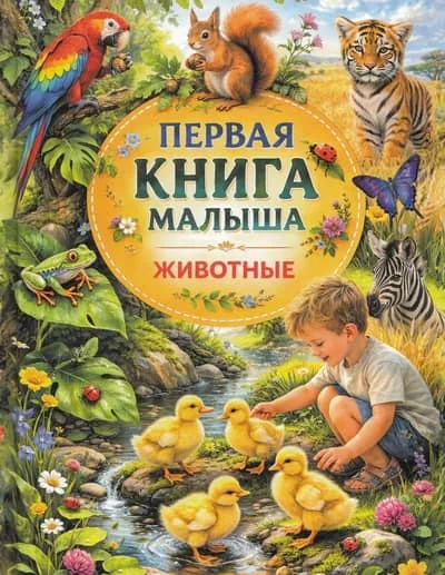Обложка книги «Первая книга малыша. Животные»