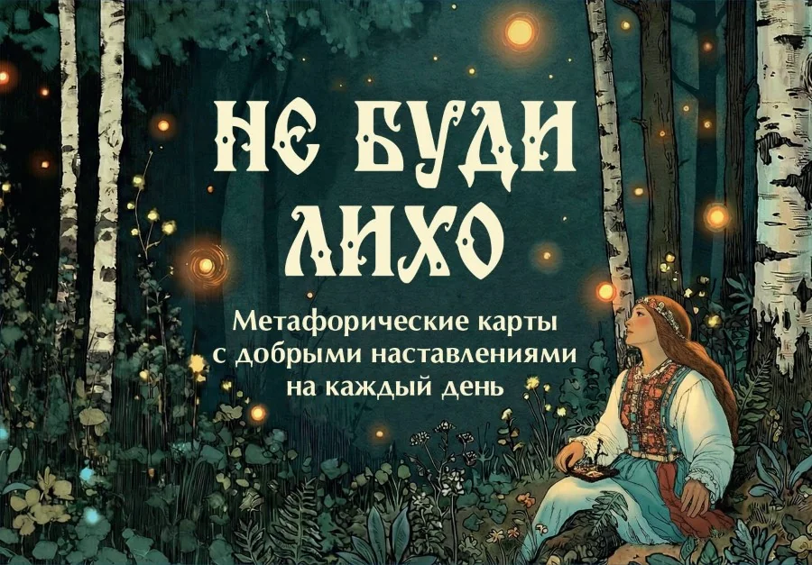 Обложка книги «Не буди лихо. Метафорические карты с добрыми наставлениями на каждый день»