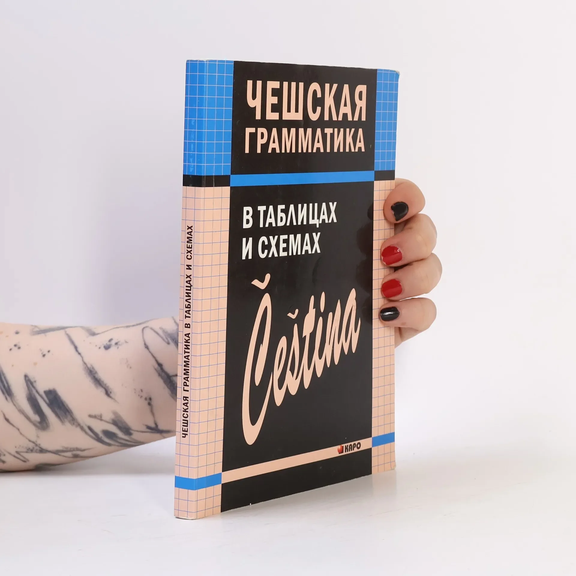Обложка книги «Чешская грамматика в таблицах и схемах (Česká gramatika v tabulkách a schématech)»