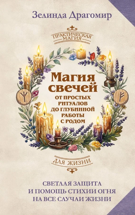 Обложка книги «Магия свечей: от простых ритуалов до глубинной работы с родом. Светлая защита и помощь стихии огня на все случаи жизни»