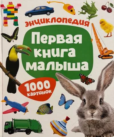 Обложка книги «Первая книга малыша. Энциклопедия. 1000 картинок»