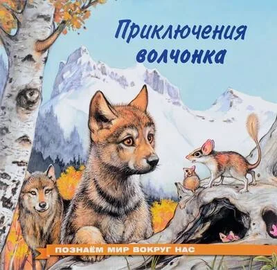 Обложка книги «Познаем мир вокруг нас. Приключения волчонка»