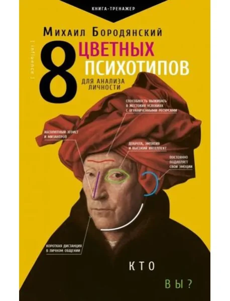 Обложка книги «8 цветных психотипов для анализа личности»