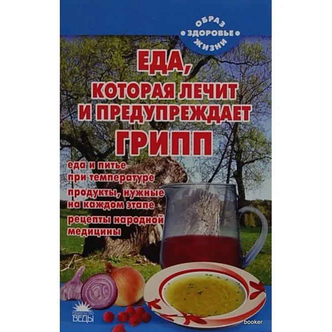 Обложка книги «Еда, которая лечит и предупреждает грипп»