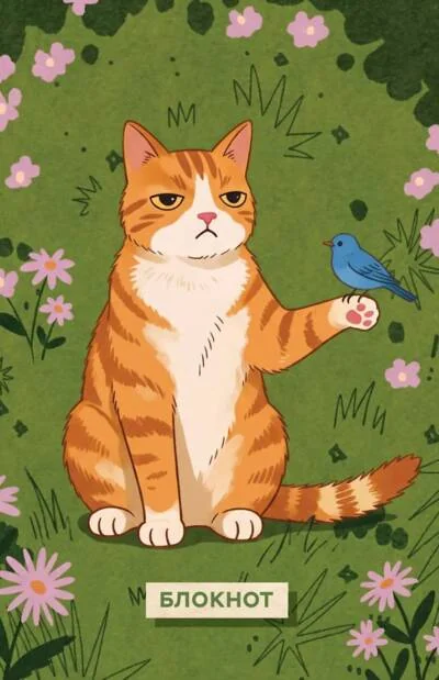 Обложка книги «Блокнот с котом. Терплю как могу»