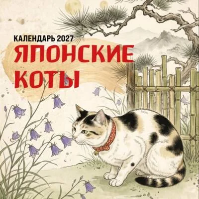 Обложка книги «Японские коты. Календарь настенный на 2027 год»