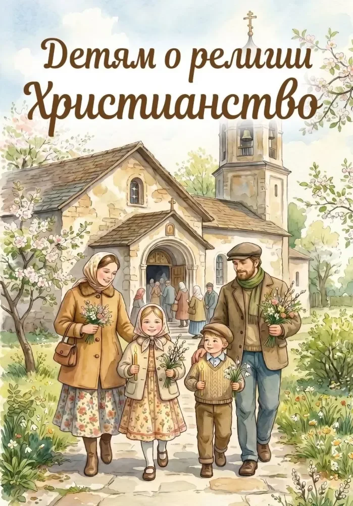 Обложка книги «Детям о религии. Христианство»