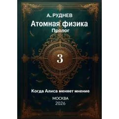 Обложка книги «Атомная физика Пролог 3. Когда Алиса меняет мнение»