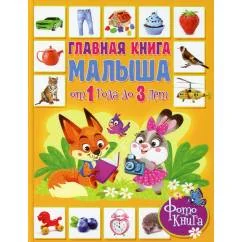 Обложка книги «Главная книга малыша от 1 года до 3 лет. Фотокнига»