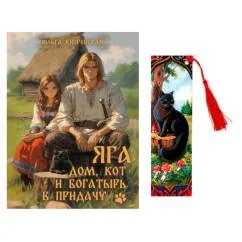 Обложка книги «Яга. Дом, кот и богатырь в придачу + закладка»