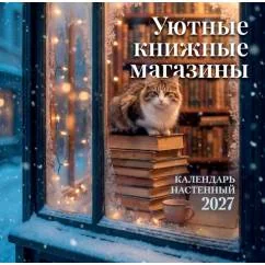 Обложка книги «Уютные книжные магазины. Календарь настенный на 2027 год (300х300 мм)»
