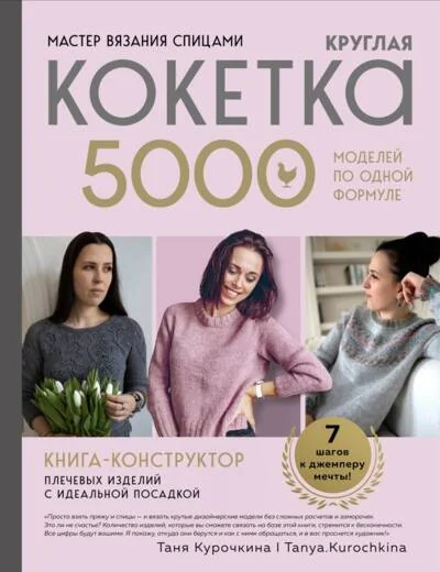 Обложка книги «Мастер вязания спицами. Круглая КОКЕТКА. 5000 моделей по одной формуле. Книга конструктор плечевых изделий с идеальной посадкой»