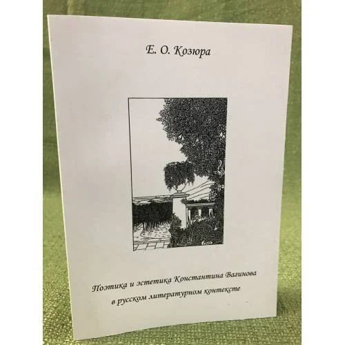 Обложка книги «Поэтика и эстетика Константина Вагинова в русском литературном контексте. Учебное пособие»