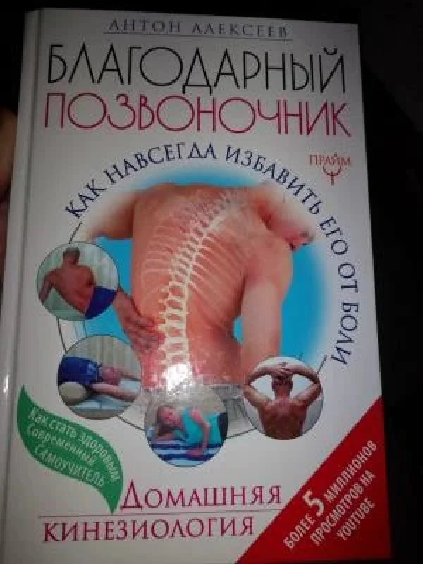 Обложка книги «Благодарный позвоночник. Как навсегда избавить его от боли. Домашняя кинезиология»