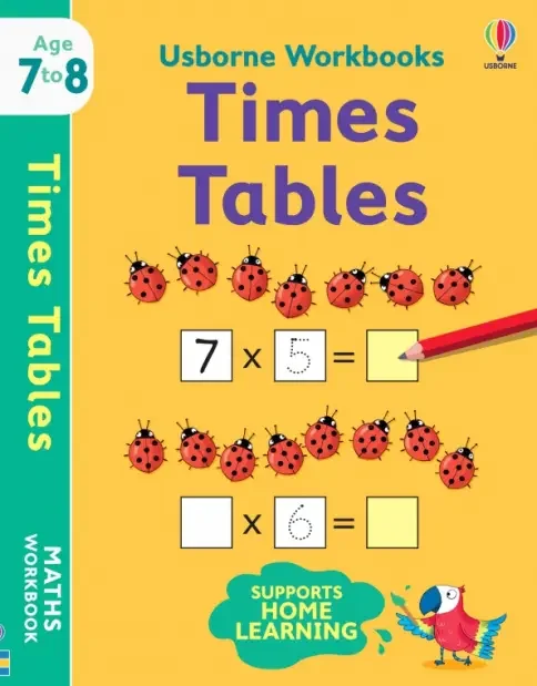 Обложка книги «Usborne Workbooks Times Tables 7-8»